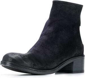 Женские классические ботильоны YDN с круглым носком, невысоким массивным каблуком, молнией сзади, короткие модельные ботинки для зимы, вечеринок и офиса, Black