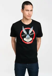 Футболка Logoshirt "Bugs Bunny Made In NYC" с великолепным принтом Bugs Bunny, цвет Schwarz-Mehrfarbig