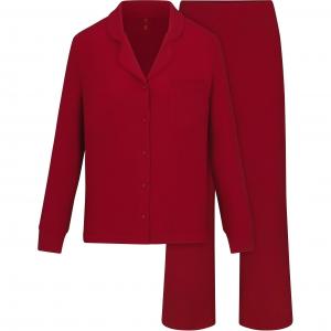 Skims FW24 Fake Day Collection SOFT LOUNGE SLEEP SET Пижамный комплект для женщин BRICK/Кирпично-красный