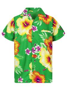 Рубашка King Kameha Paradise Flower, зеленый