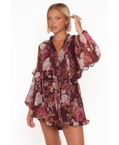 Женский комбинезон с длинными рукавами Delaney Petal and Pup, Brandy bloom