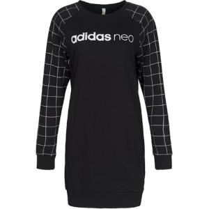 Adidas Neo Женское длинное платье с длинным рукавом black