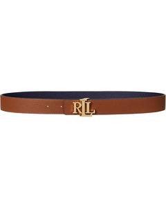 Ремень Lauren Ralph Lauren Leather Reversible 30 Belt, цвет Refined Navy/Lauren Tan