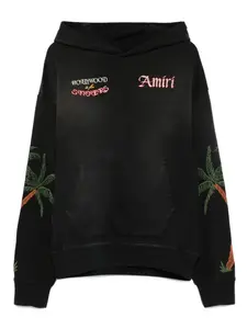 Худи с вышивкой AMIRI, черный