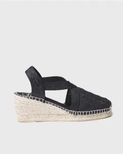 Женские эспадрильи на танкетке из ткани крючком на резинке Toni Pons, черный