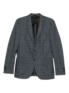 Клетчатый пиджак на пуговицах Karl Lagerfeld, синий