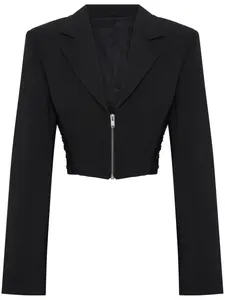 Укороченный блейзер на молнии Dion Lee, черный