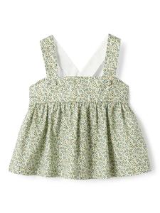 Топ с цветочным принтом Il Gufo, зеленый