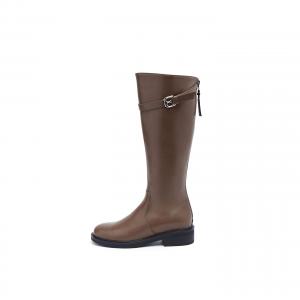 Винтажные рыцарские ботинки Knee high Boots для женщин 2025 ELLE, хаки