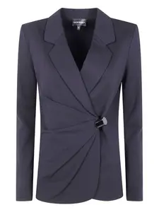 Жакет с декоративными пуговицами Emporio Armani, черный