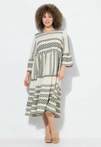 Платье Ulla Popken Day dress, Light Moss Green/Light Green