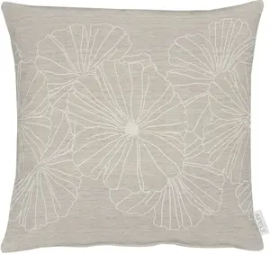 Декоративная подушка АПЭЛТ "8027", из жаккардовой ткани, чехол без наполнителя, 1 шт APELT 46х46 см, серо-коричневый