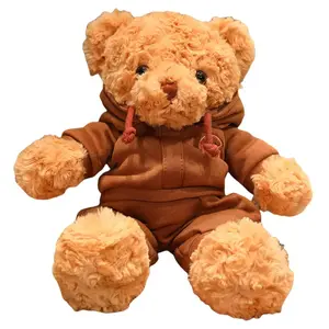Милый спортивный плюшевый мишка плюшевая кукла высота 38см/50см OU DI PIG, светло-коричневый
