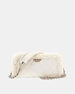 Сумка через плечо на молнии Guess, белый