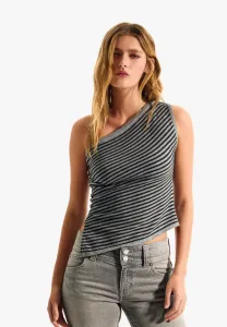 Асимметричный верх Bershka, Dark Grey