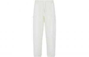 Эластичные хлопковые спортивные брюки Tonal Design EMPORIO ARMANI, черный