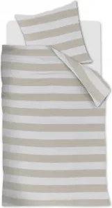 Комплект постельного белья Rivièra Maison Cotton в полоску, песочного цвета, размер 155x220+80x80 Rivièra Maison