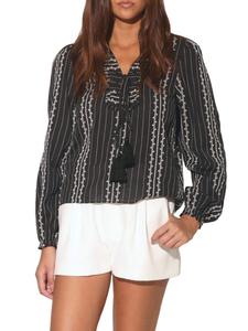 Хлопковый топ с принтом Каденс и вышивкой Bonita Walter Baker, цвет Bonita Embroidery