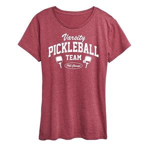 Женская футболка с принтом для вашей игры в пиклбол Unbranded, Heather Dark Red