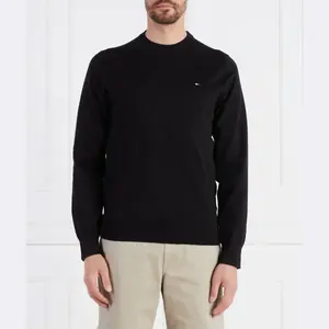 Свитер 1997-го года с круглым вырезом стандартной посадки Tommy Hilfiger, черный