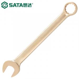 SATA 31114 Ключ двойной назначения, бериллиевая бронза, ключ рожковый взрывозащищенный, сливовый цвет, 22мм