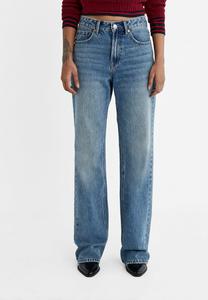 Джинсы-сигареты Stradivarius, темно-синий деним