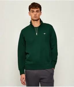 Толстовка с щитом regular fit Gant, бутылочно-зеленый