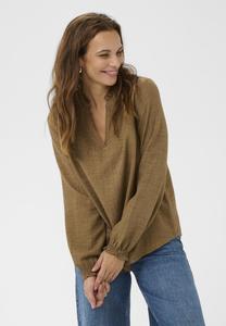 Блуза Bon'A Parte Blouse, Kangaroo Melange/Brown