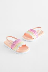 Шлепанцы с радужным узором Next, мультиколор