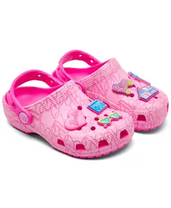Детские классические клоги Barbie для девочек от Finish Line Crocs, розовый