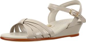 Женские сандалии SAS на танкетке с полосками, Bone Patent