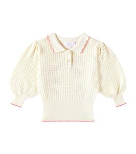 Хлопковый свитер Одри C'era Una Volta, кремовый