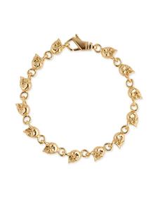 Браслет с несколькими черепами Emanuele Bicocchi, золотой