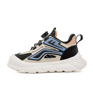 Warrior Антискользящие и износостойкие утепленные низкие детские повседневные кроссовки, цвет хаки/черный/синий