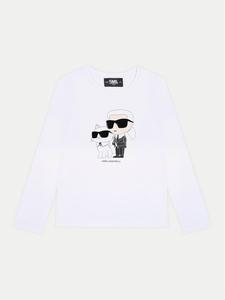 Блуза стандартного кроя Karl Lagerfeld Kids, белый