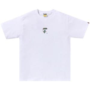 Футболка BAPE Liquid Camo Small Ape Face Tee, White