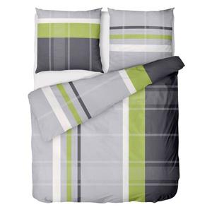 Постельное белье Linkhoff Gestreift Grün Grau, 135x200x1 см, зеленый