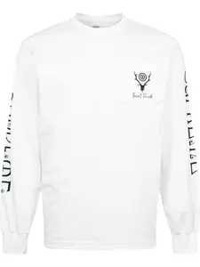 Футболка с длинными рукавами из коллаборации с South2 West8 Supreme, белый