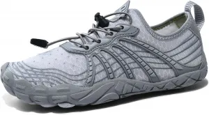 Водные обувь для женщин и мужчин, быстро сохнущая обувь босиком, речная обувь для активного отдыха и спорта ZOOFLEX, серый