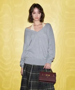 Сумка Arlet Belt с верхней ручкой Charles & Keith, цвет Wineberryred