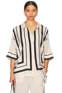 Рубашка Bowman с завышенным размером на пуговицах Simkhai, sand