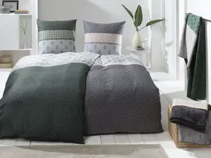 Постельное белье из сатина IBENA BUGATTI BL 135x200 см, разноцветный пододеяльник Ibena