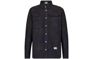 Travis Scott Quarterly Новые продукты Рубашка Мужская синяя Dior, синий