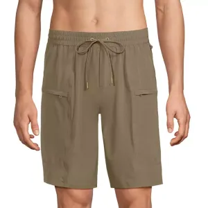 Мужские складные плавки-карго длиной 23 см Lands' End, цвет rich khaki