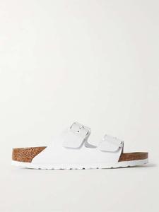 Сандалии Arizona из текстурированной кожи Birkenstock, белый