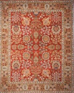 Ковер ручной работы safavieh old world collection red/gold ow116a традиционный восточный премиум шерстяной, 122 x 122 см