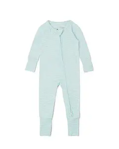 Детский комбинезончик для сна с бамбуковым рисунком в полоску - для малышей Motette, синий