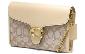 COACH Текстильная сумка Tabby из коровьей кожи Ручная сумка Плечевая сумка Через плечо Средняя Женская Розовая