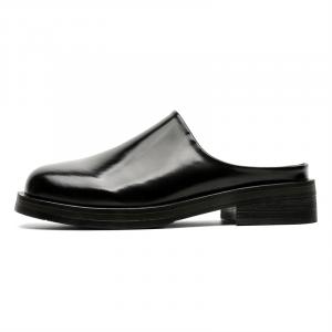 MODENGPAN Быстросохнущие тапочки с закрытым носком для мужчин глянцевый черный, цвет Shiny Black