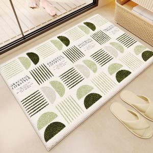 Budis Ковер 60х90 см для прихожей/ванной с геометрическим дизайном, абсорбирующий, нескользящий